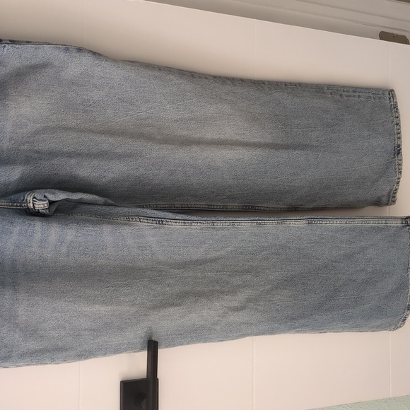 Zara Light Blue Flare Women's Jumpsuit XXL Back To School Gorpcore Streetwear - Picture 6 of 11